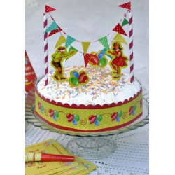 Déco de gâteau vintage enfant