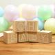 Cubes en bois babyshower