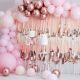 Arche de ballons Rose et Rose Gold