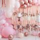 Arche de ballons Rose et Rose Gold