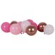 Ballons de baudruche rose, blanc, fuchsia et rose gold x40