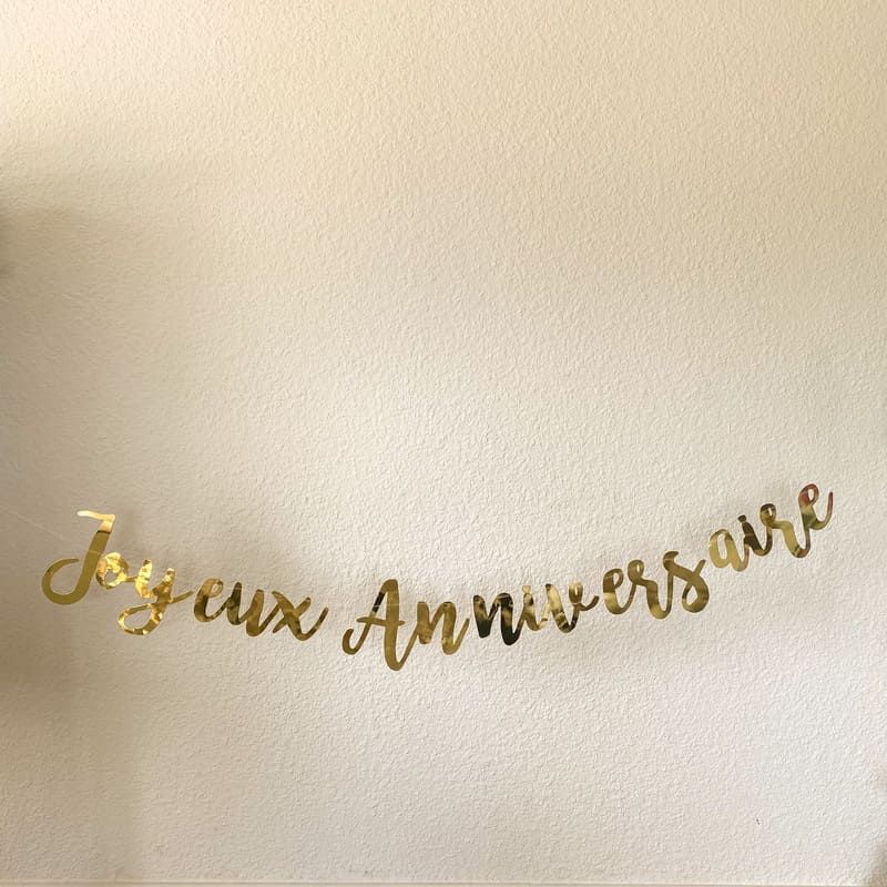 Guirlande Anniversaire Or - MODERN CONFETTI