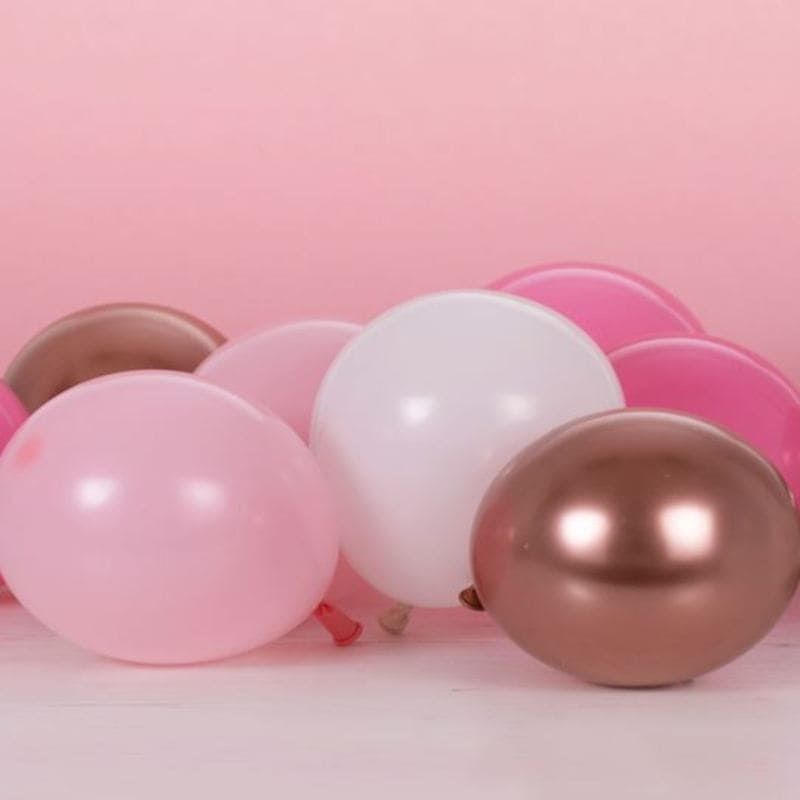 Ballons de baudruche rose, fushia et rose gold x40 - MODERN CONFETTI