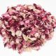 Confettis de fleurs séchées biodégradables rose et bordeaux