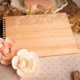 Livre d'or mariage en bois