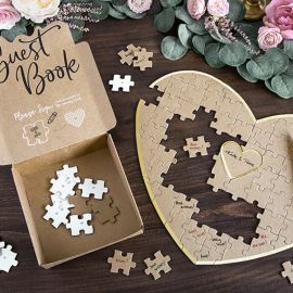 Livre d'or puzzle coeur