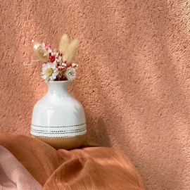 Vase terracotta et rose gold