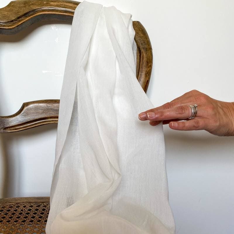 Chemin de table mousseline coton blanc - 5m - MODERN CONFETTI
