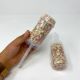 Confettis mariage fleurs push pop - rose clair