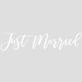 Autocollant pour voiture "Just Married