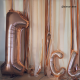 Ballons lettres rose gold