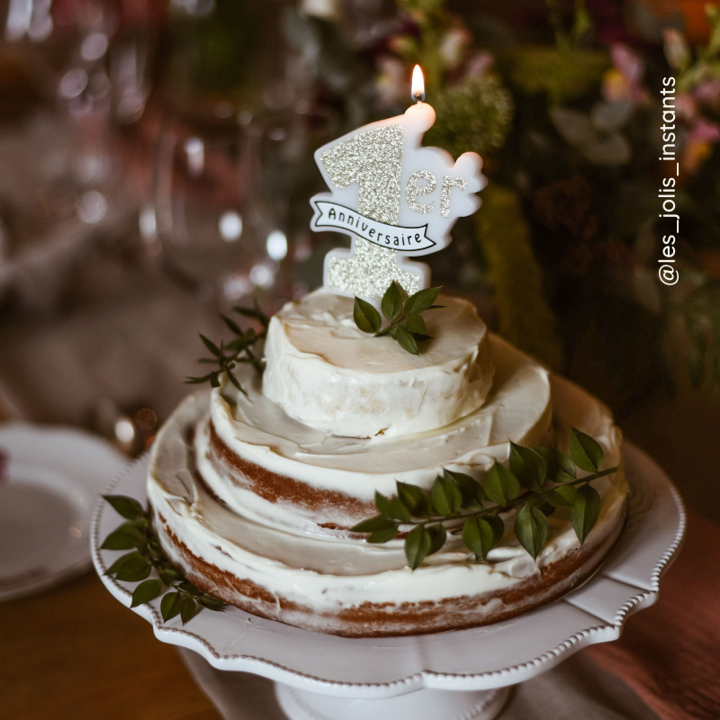 Déco Gâteau Joyeux Anniversaire Doré