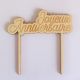 Cake topper "Joyeux anniversaire" en bois