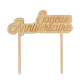 Cake topper "Joyeux anniversaire" en bois