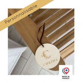 Décoration prénom avec initial fleuri personnalisable