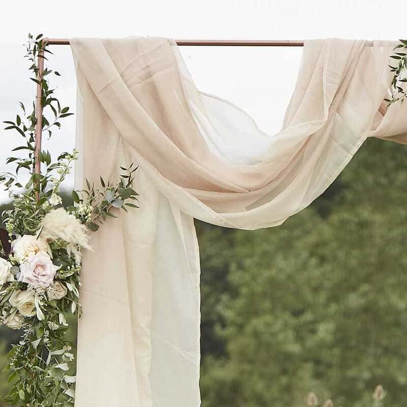 mariage, arche mariage drape tissu, rideau en tissu fil pour décorations  réception cérémonie mariage : : Cuisine et Maison