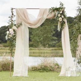 Tissu pour arche de cérémonie laïque Taupe