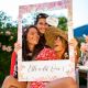 Maxi cadre photobooth EVJF fleuri