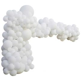 Arche de 200 ballons blancs