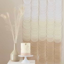 Rideau backdrop crème ivoire blanc