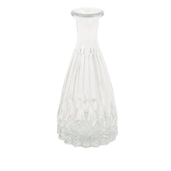 Vase en verre transparent