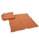 Lot de 4 serviettes gaze de coton terracotta