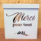 Urne de mariage rose gold "merci pour tout"