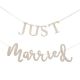 Guirlande de mariage en bois "Just Married"