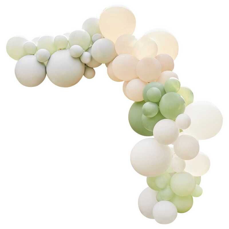 Arche Ballons 4 couleurs Blush, Blanc, Or et Sangria 
