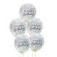 Ballons confettis "Happy Birthday"