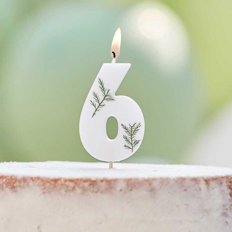 Bougie d'anniversaire chiffre bleu : decor gateau anniversaire