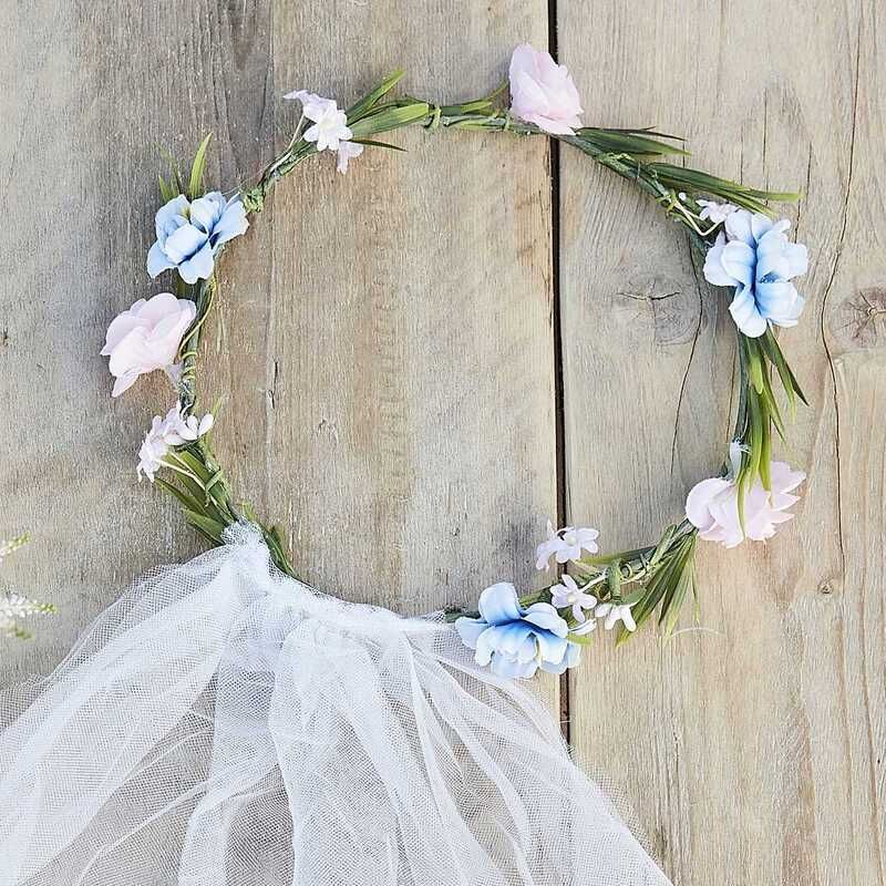 Couronne de Fleurs Pastels Evjf