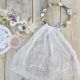 Couronne florale avec voile "bride to be"