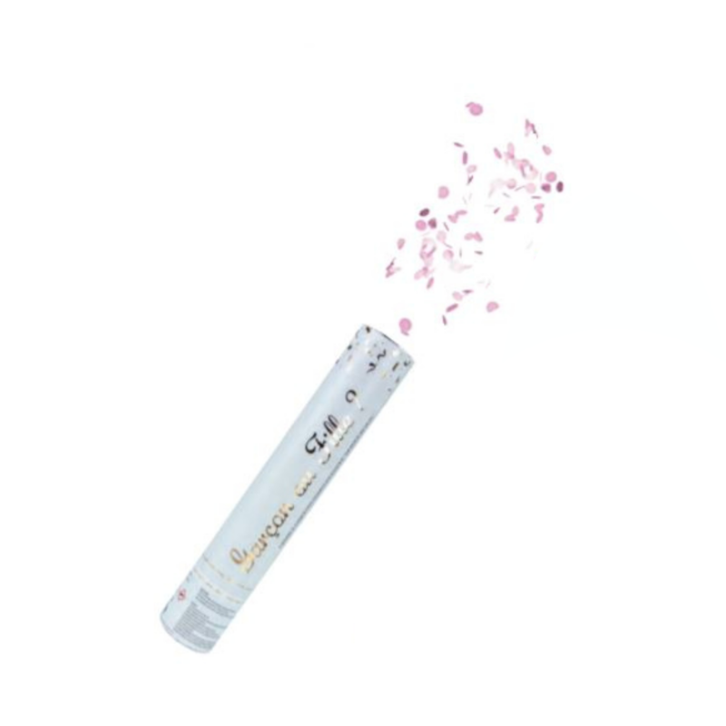 Canon à confettis et poudre gender reveal rose - MODERN CONFETTI