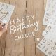 Pochoirs pour chiffres et lettres d'anniversaire