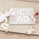 Livre d'or puzzle “Hey Baby” en bois