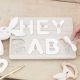 Livre d'or puzzle “Hey Baby” en bois