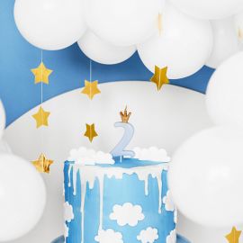 PARTYDECO BOUGIE ANNIVERSAIRE CHIFFRE 3 - ARGENT