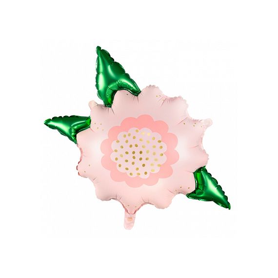 Ballon fleurs géante rose