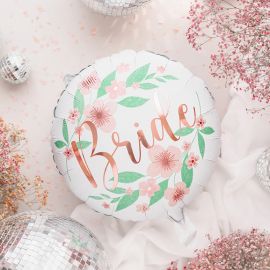 Ballon EVJF pour la mariée à fleurs