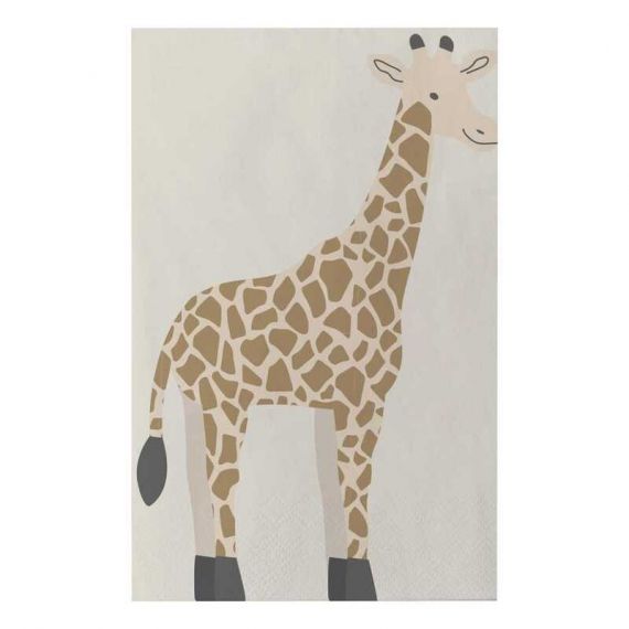 Serviettes Jungle Girafe x16