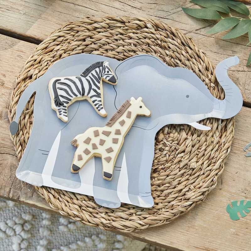 Assiette jetable dessert Animaux de la Jungle x8 - Anniversary House -  MaSpatule