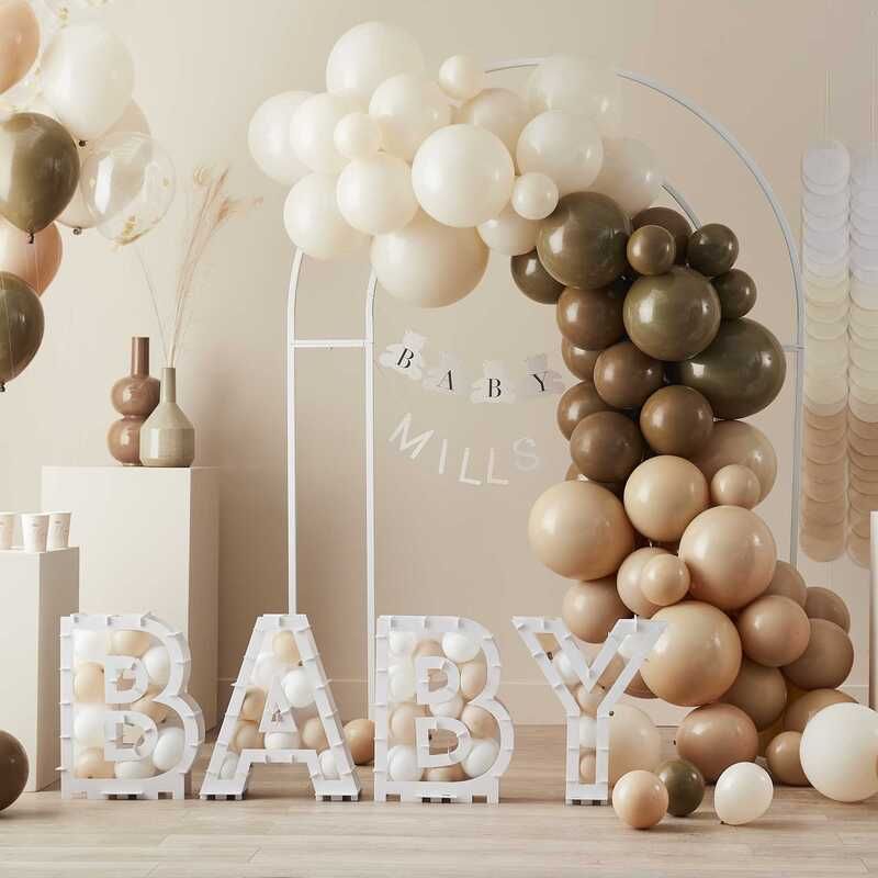 Kit d'arche de ballons nude et marron