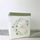 Urne merci eucalyptus vert et or