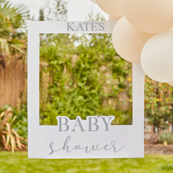 Cadre photobooth baby shower personnalisable
