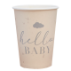 Gobelet carton babyshower Hello baby