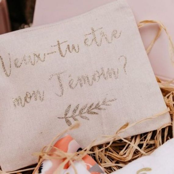 Pochette temoin de mariage "veux-tu être mon témoin ?"