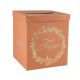 Urne "merci" en carton terracotta - mariage, anniversaire