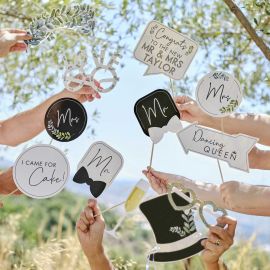 Accessoires photo mariage botanique