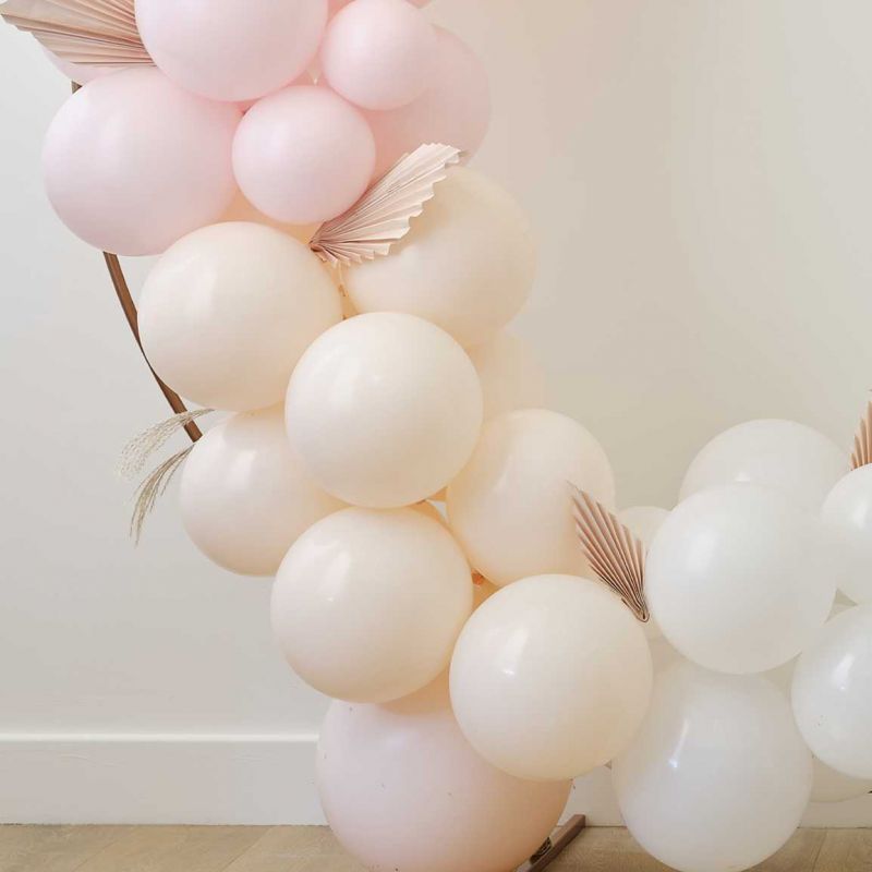 Arche de Ballons Nude & Blanc